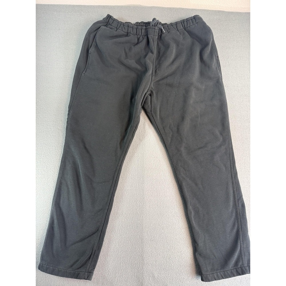 Carhartt Rain Defender Sweatpants Mens XL Gray Fleece Elastic‎ Waist Zip Pocket